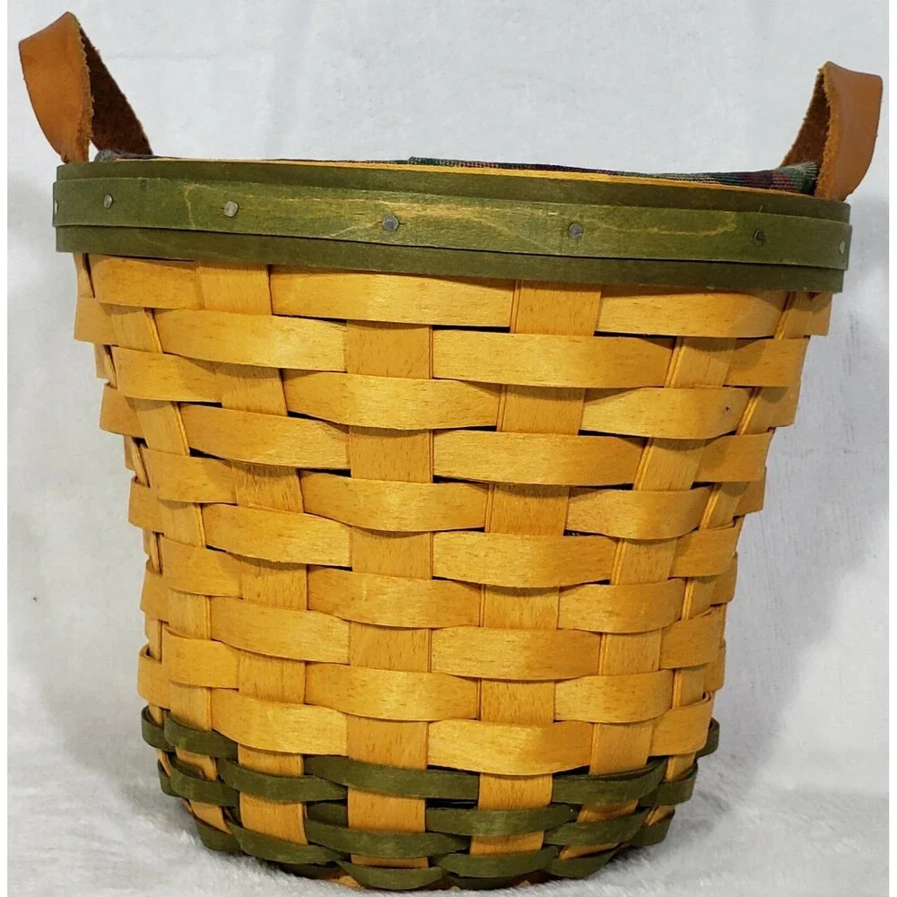 *Signed* Longaberger Golf Club Basket 2000 W/Leather Handles, COA, +Much More